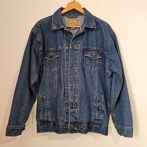 EUC VINTAGE OPEN TRAILS GENUINE QUALITY AUTH STONEWASHED JACKET SIZE 16/18
